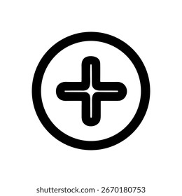 Ícone Gráfico de Elemento de Forma de Contorno Minimalista Adicional