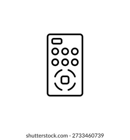 Vector minimalista del diseño del icono del dispositivo de control remoto