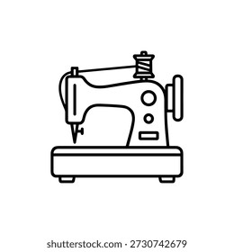 Máquina de coser de contorno minimalista Dispositivo simple para la sastrería y la producción textil