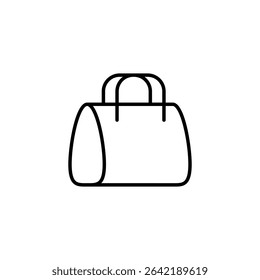 Minimalist Outline Of A Stylish Handbag For Modern Applications