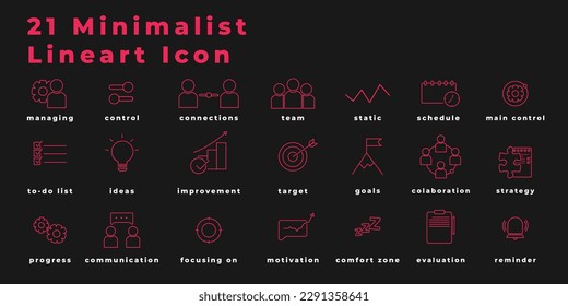 Minimalist Outlined Icon. An outlined icon and thin adding minimalist feel. Suitable for web set icon such as Notion or other.