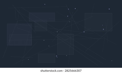 Minimalist overlapping geometric data network layout desi