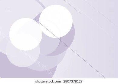 Minimalist overlapping light circles on gradient background, softshadows
