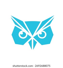 Minimalistisches Eule Vektor Maskottchen, perfekt für Logo