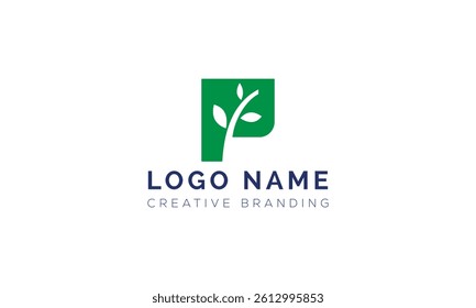 Minimalist P Logo for Branding and Identity.