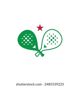 Minimalist Padel Racket with classic padel holes