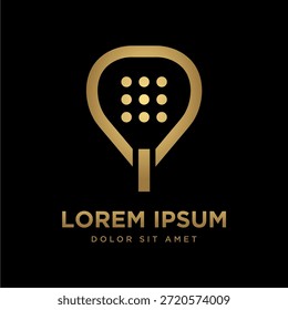 Diseño de Plantilla de logotipo de pala minimalista