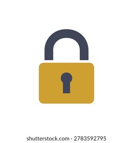 A minimalist padlock icon symbolizing data protection and access control. Ideal for digital security and privacy applications.