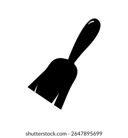Pincel Minimalista, Ícone de Silhueta do Pincel de Tinta | Vetor de ferramentas DIY para artesanato e logotipos.