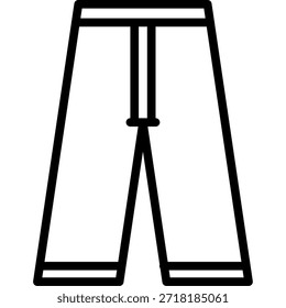 Minimalistische Hosen Kleidung flaches Design
