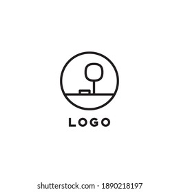 minimalist park logo fit for park logo