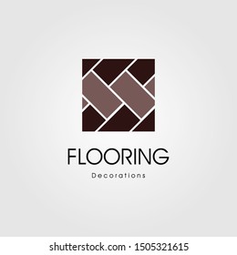 minimalist parquet flooring vinyl hardwood granite tile logo illustration