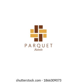 parqué minimalista parqué suelo de madera de vinilo de granito enlosado logo vectorial línea de diseño