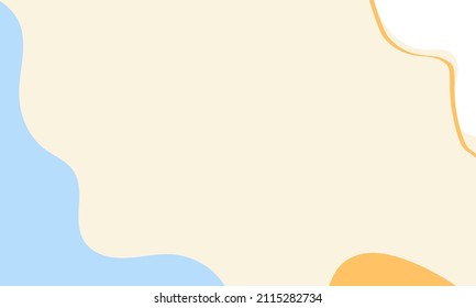 Minimalist Pastel Background, Fluid Shape in Movement. Colorful Poster Papercut style, Wave Banner Template in Pastel Color Design for Wallpaper.