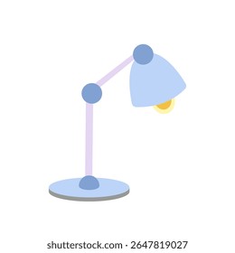 Lâmpada de mesa azul pastel minimalista com design elegante e linhas limpas.
Perfeito para interiores modernos, decoração de escritório e ilustrações de espaço de trabalho doméstico.