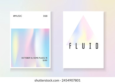Minimalistisches Muster. Grafischer Banner. Bunte Perlenabbildung. Rosa Farbabdeckung. Farbverlaufshintergrund. Regenbogen-Poster. Memphis-Vektorgrafik. minimalistisches blaues Muster