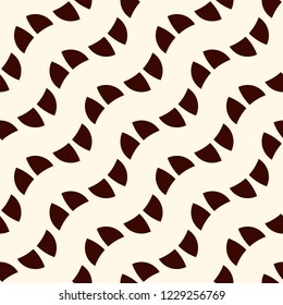 Minimalist pattern. Repeated segmented circles abstract ornament. Geometric figures wallpaper. Modern background.  Simple digital paper, textile print. Seamless surface design. Vector illustration