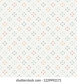 Minimalist pattern. Repeated segmented circles abstract ornament. Geometric figures wallpaper. Modern background.  Simple digital paper, textile print. Seamless surface design. Vector illustration