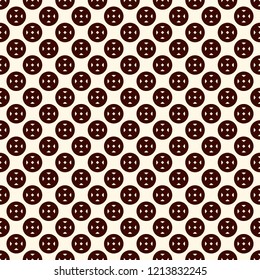 Minimalist pattern. Repeated stylized circles abstract ornament. Geometric figures wallpaper. Modern background.  Simple digital paper, textile print. Seamless surface design. Vector illustration