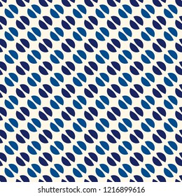 Minimalist pattern. Repeated stylized circles abstract ornament. Geometric figures wallpaper. Modern background.  Simple digital paper, textile print. Seamless surface design. Vector illustration