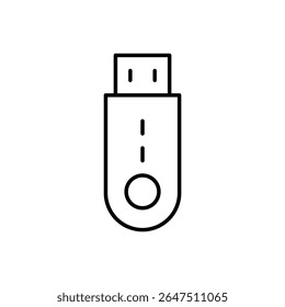 Ícone Minimalista da Linha da Unidade de Caneta