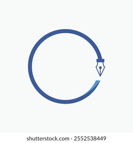 A minimalist  pen logo vector design