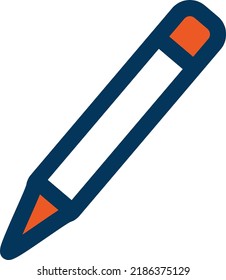Minimalist Pencil Flat Vector Illustration