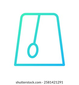 Minimalist Pendulum Icon with Gradient Colors