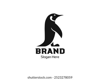 Minimalist Penguin Logo Design For Business