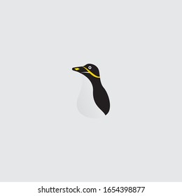 Minimalist penguin Logo template design,