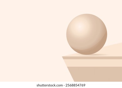 A minimalist photograph of an egg poised on the brink, symbolizing risk, uncertainty, and the delicate balance of life