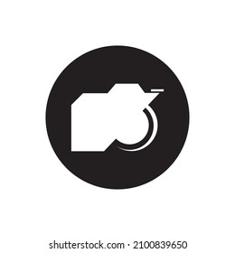 Minimalist photography logo concept, fit for lens store, photo studio and camera business. Illustration vector logo.