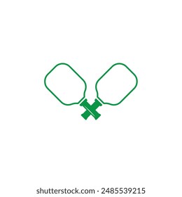 Minimalist Pickleball Racket in green