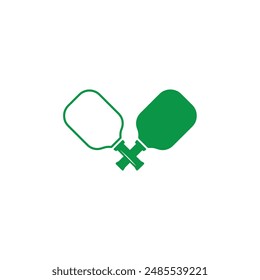 Minimalist Pickleball Racket in green