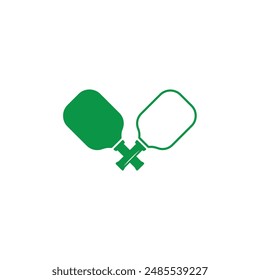 Minimalist Pickleball Racket in green