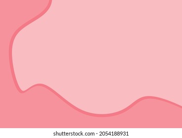 Minimalist pink background with waving lines pattern