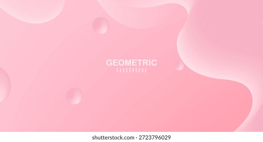 Fundo abstrato fluido rosa minimalista. Composição de formas dinâmicas