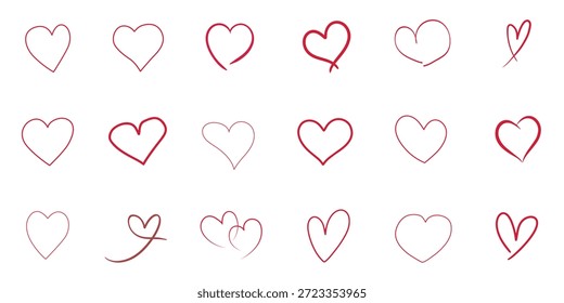 Minimalist pink heart grid pattern for February 14 Valentine, geometric composition with simple romantic stripes, basic love lineup element, parallel linear symmetry, regular red heart array design.