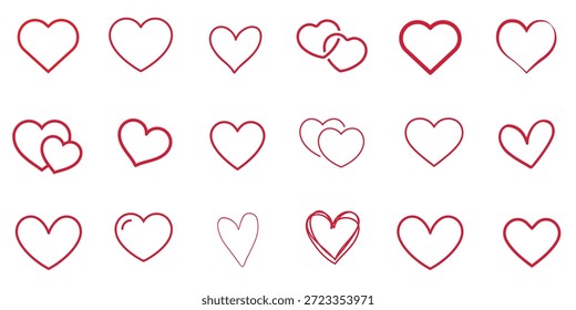 Minimalist pink heart grid pattern for February 14 Valentine, geometric composition with simple romantic stripes, basic love lineup element, parallel linear symmetry, regular red heart array design.