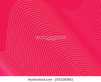 Minimalist pink premium abstract background with luxury curved lines elements. Exclusive wallpaper designs for posters, flyers, presentations, websites, etc.