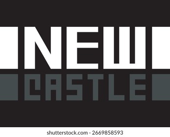 Minimalist Pixelated Infi Castle Bold Font Display Gaming Typography Logo