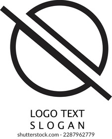 Minimalistisches Planet-Logo einzeln auf Hintergrund