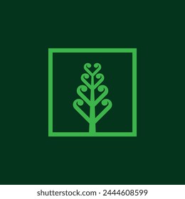 Minimalist Plant Nature Logo Template