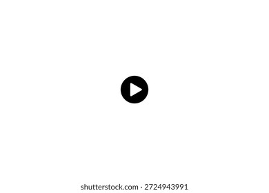 Minimalistische Wiedergabetaste auf einfachem Hintergrund