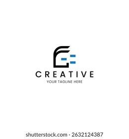 Minimalist plug logo with letter G
