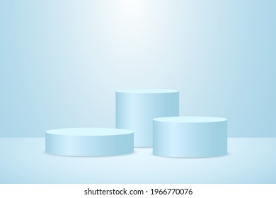 Minimalist podium and scene with 3d vector rendering abstract background composition, 3d illustration mock up of geometry platform shape scene for product display. the stage for modern award