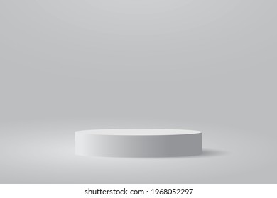 Minimalist podium and scene with 3d vector rendering abstract background composition, 3d illustration mock up of geometry platform shape scene for product display. the stage for modern award
