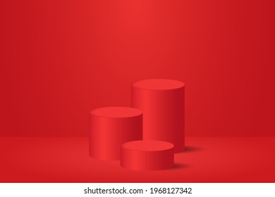 Minimalist podium and scene with 3d vector rendering abstract background composition, 3d illustration mock up of geometry platform shape scene for product display. the stage for modern award