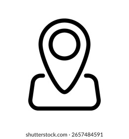 Minimalist Pointer Graphic for Indicating a Geographic Position
