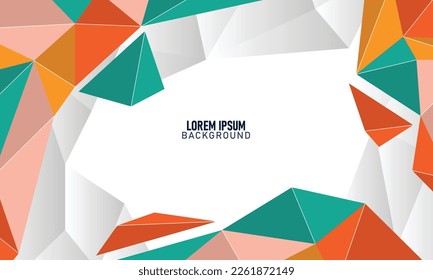 Minimalist polygonal background. Vector illustration background.